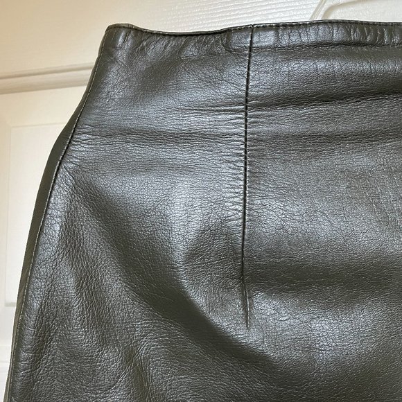 Georgetown leather design 100% leather skirt Size 10 - Picture 2 of 10